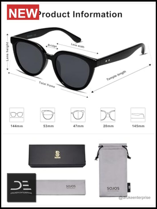 Cat Eye Round Polarized Sunglasses UV Protection Sun main image 4